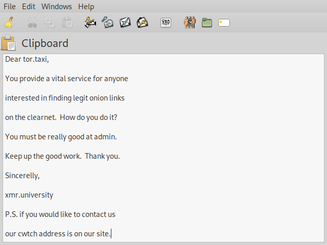 GNU Privacy Assistant screen shot